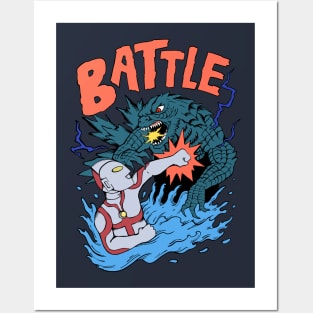 Godzilla VS Ultraman Battle Posters and Art